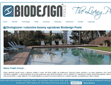 Tablet Screenshot of biodesignpools.pl